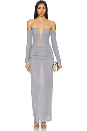 House of Harlow Vestido odella en color roca talla L en - Slate. Talla L (también en M, S, XL, XS, XXS).