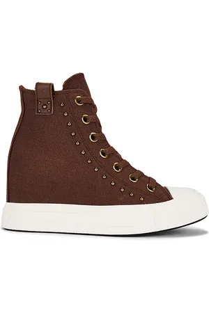Converse Zapatilla deportiva chuck taylor all star wedge en color burgundy talla 10 en Red Terracotta Egret & Black - Burgundy. Talla 10 (t