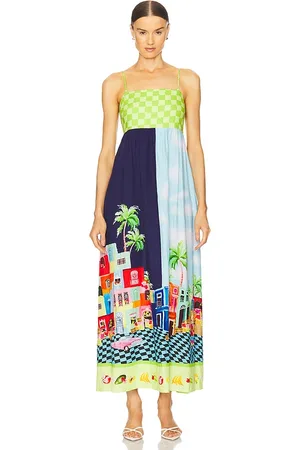 Seafolly Maxivestido cuba en color verde talla L en - Green. Talla L (también en M, S, XS).