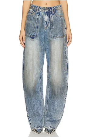 AFRM Pantalón rhett en color azul talla 25 en - Blue. Talla 25 (también en 26, 27, 28, 29, 30).