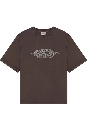 Guess Camiseta heavyweight en color marrón talla L en - Brown. Talla L (también en M, S, XL/1X, XS).