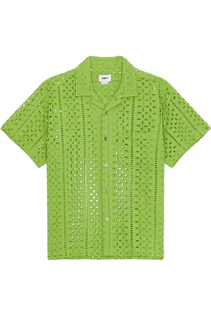 Obey Camisa ayers en color verde talla L en - Green. Talla L (también en M).
