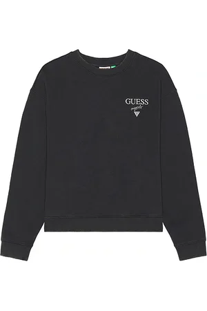 Guess Sudadera deportiva cuello redondo baker logo en color azul talla L en - Blue. Talla L (también e
