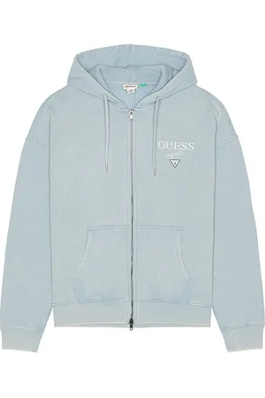 Guess Capucha con cremallera baker logo en color azul talla L en - Blue. Talla L (también en M, S, XL/1X).