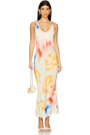 LnA Vestido camisero en forma de v sicily en color blanco talla L en - White. Talla L (también en M, S, XL).