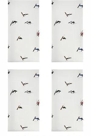 Chefanie Servilletas skier dinner napkins set of 4 en color blanco talla all en N/A - White. Talla all.