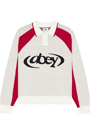 Obey Jersey tipo polo soccer en color blanco talla L en - White. Talla L (también en M, S, XL/1X).