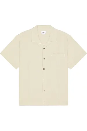 Obey Camisa curtis en color bronce talla L en - Tan. Talla L (también en M, S).