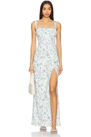 MAJORELLE Vestido largo carmella en color blanco talla S en - White. Talla S (también en XS).