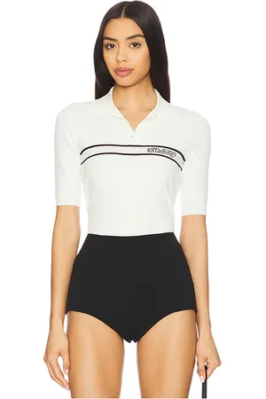 OFF-WHITE Logo stripe polo en color crema talla L en - Cream. Talla L (también en M, S, XL, XS, XXS).