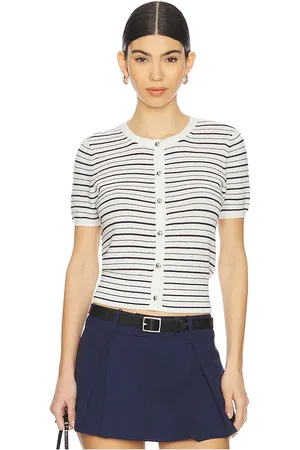 RAG&BONE Top tipo cardigan dina en color ivory talla L en - Ivory. Talla L (también en S, XL, XXS).