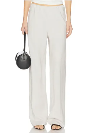 Vince Pantalón de cintura alta con bies en color ivory talla L en - Ivory. Talla L (también en XL).