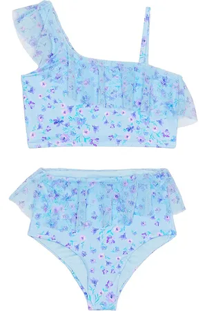 Beach Riot Conjunto de traje de baño little ava en color azul talla 2 en - Blue. Talla 2 (también en 3/4, 5/6).