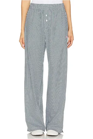 Fiorucci Pantalones con logo de cuadros vichy en color verde talla L en - Green. Talla L (también en M, S, XS).