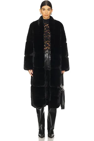 Apparis Abrigo largo sylke en color negro talla L en - Black. Talla L (también en M, S, XS, XXL).