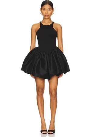 Delfi Vestido corto scarlett en color talla L en - Black. Talla L (también en M, S, XS).