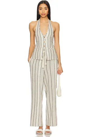 Free People Conjunto de rayas free-est take me to paris en color ivory talla L en - Ivory. Talla L (también en M, S, XL, XS).