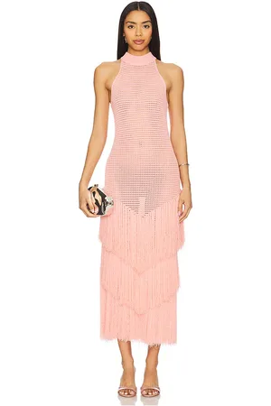 DEVON WINDSOR Vestido true en color talla L en - Peach. Talla L (también en M, S, XS).