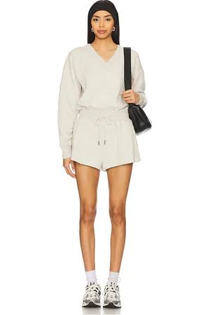 Free People X fp movement intercept romper en color gris talla L en - Grey. Talla L (también en M, S, XL).
