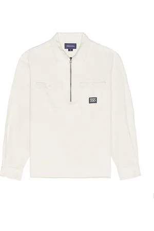 This Is Never That Camisa con cremallera half en color blanco talla L en - White. Talla L (también en M, S).