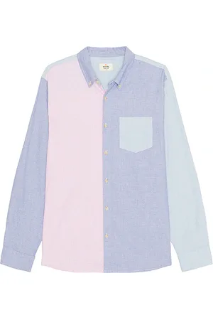 Marine Camisa oxford de manga larga california en color blue, pink talla L en - Blue, Pink. Talla L (también en M