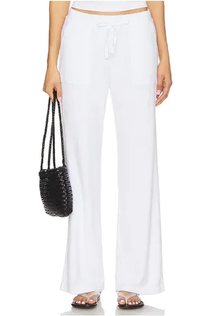 Bobi Pantalón pierna ancha en color talla L en - White. Talla L (también en M, XL).