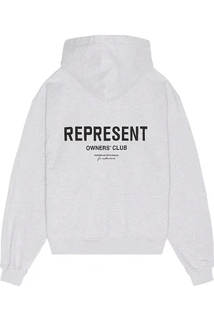 Represent Sudadera con capucha con cremallera owners club en color gris talla M en - Grey. Talla M (también en XL/1X).