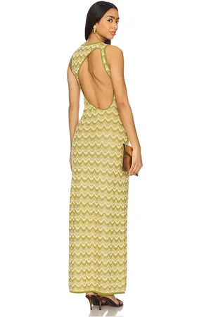 DEVON WINDSOR Vestido dalia en color verde talla L en - Green. Talla L (también en M, S, XL, XS).