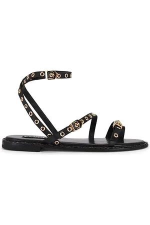 Schutz Sandalia annete flat en color talla 10 en - Black. Talla 10 (también en 6, 6.5, 7.5, 8.5, 9.5).