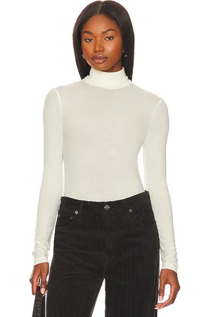 AGOLDE Cuello vuelto pascale en color crema talla L en - Cream. Talla L (también en M, XL).