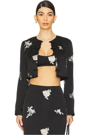 Sau Lee Top bordado mira en color talla 0 en - Black. Talla 0 (también en 10, 12, 2, 4, 6, 8).