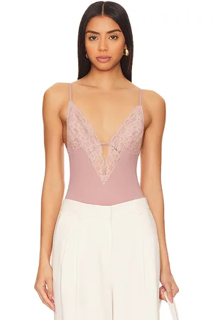 FLEUR DU MAL Body charlotte en color mauve talla L en - Mauve. Talla L (también en XS).