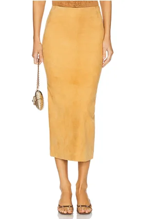 SPRWMN Falda tubo en color amarillo mostaza talla L en - Mustard. Talla L (también en M, S, XS).