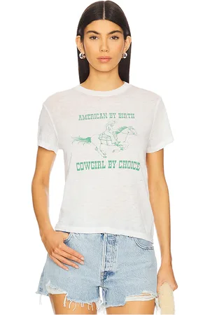 RE/DONE Camiseta cowgirl en color blanco talla L en - White. Talla L (también en M, S, XS).