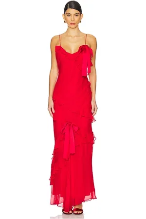 LOVESHACKFANCY Vestido rialto en color talla 12 en - Red. Talla 12 (también en 6).