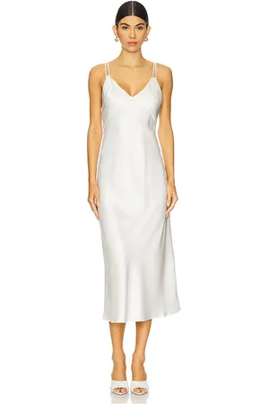 ALICE+OLIVIA Vestido lencero kiro en color blanco talla 0 en - White. Talla 0 (también en 10, 12, 2, 4, 6, 8).