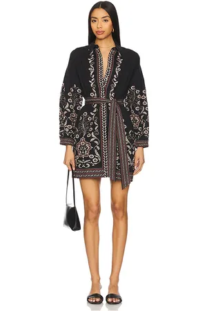 Cleobella Minivestido anouk en color negro talla L en - Black. Talla L (también en M, S, XS).