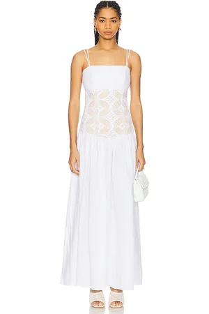 Silvia Tcherassi Vestido pilar en color talla L en - White. Talla L (también en M, S).