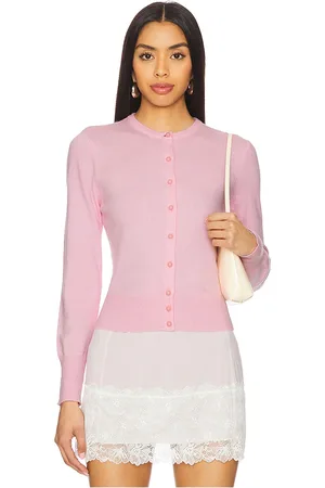 DANIELLE GUIZIO Cárdigan emelie en color rosado talla M en - Pink. Talla M (también en S).