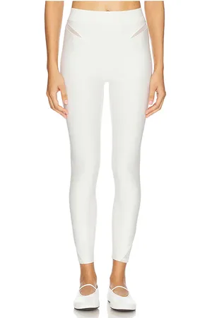 alo Airlift high-waist 7/8 rebel legging en color blanco talla L en - White. Talla L (también en M).