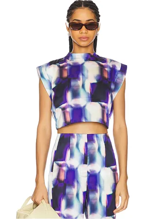 MISA Blusa sin mangas inah en color morado talla L en - Purple. Talla L (también en M, S, XS, XXS).
