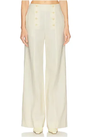 ULLA JOHNSON Pantalón yalena en color neutral talla 0 en - Neutral. Talla 0 (también en 10, 12, 2, 4, 6, 8).