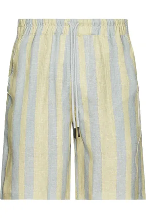 Oas Shorts lino mist strata en color blue,yellow talla L en - Blue,Yellow. Talla L (también en M, S).