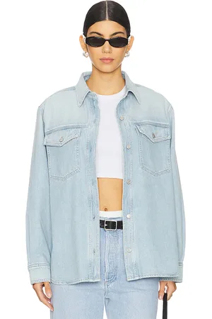 AGOLDE Camisa rina en color azul talla L en - Blue. Talla L (también en M, S, XS).