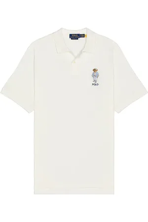 Ralph Lauren Short sleeve artisan mesh novelty bear polo en color blanco talla L en - White. Talla L (también en M, S, XL