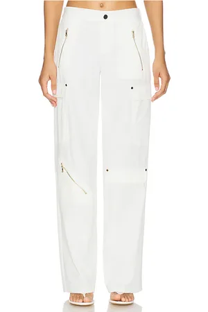 ALICE+OLIVIA Pantalón cargo milo en color blanco talla 0 en - White. Talla 0 (también en 10, 12, 2, 4, 6, 8).