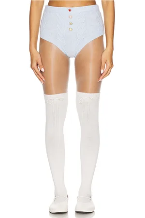 For Love & Lemons Braguita de punto de cintura alta cupid en color bebe talla L en - Baby Blue. Talla L (también en M, S