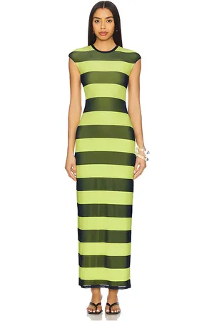 AFRM Maxivestido cody en color green,navy talla 2X en - Green,Navy. Talla 2X (también en 3X, L, M, S, XL, XS, XXL, XXS).