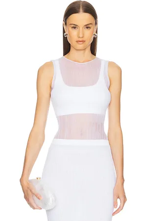Simkhai Camiseta sin mangas con bralette oakley en color talla M en - White. Talla M (también en S, XS).