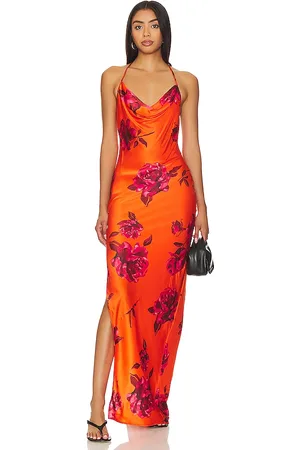 NBD Vestido largo nicolette en color naranja talla L en - Orange. Talla L (también en M, S, XS, XXS).